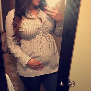 Motherhood stripped blouse